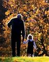 Activity Therapy for Older People Eldery man with grand daughter